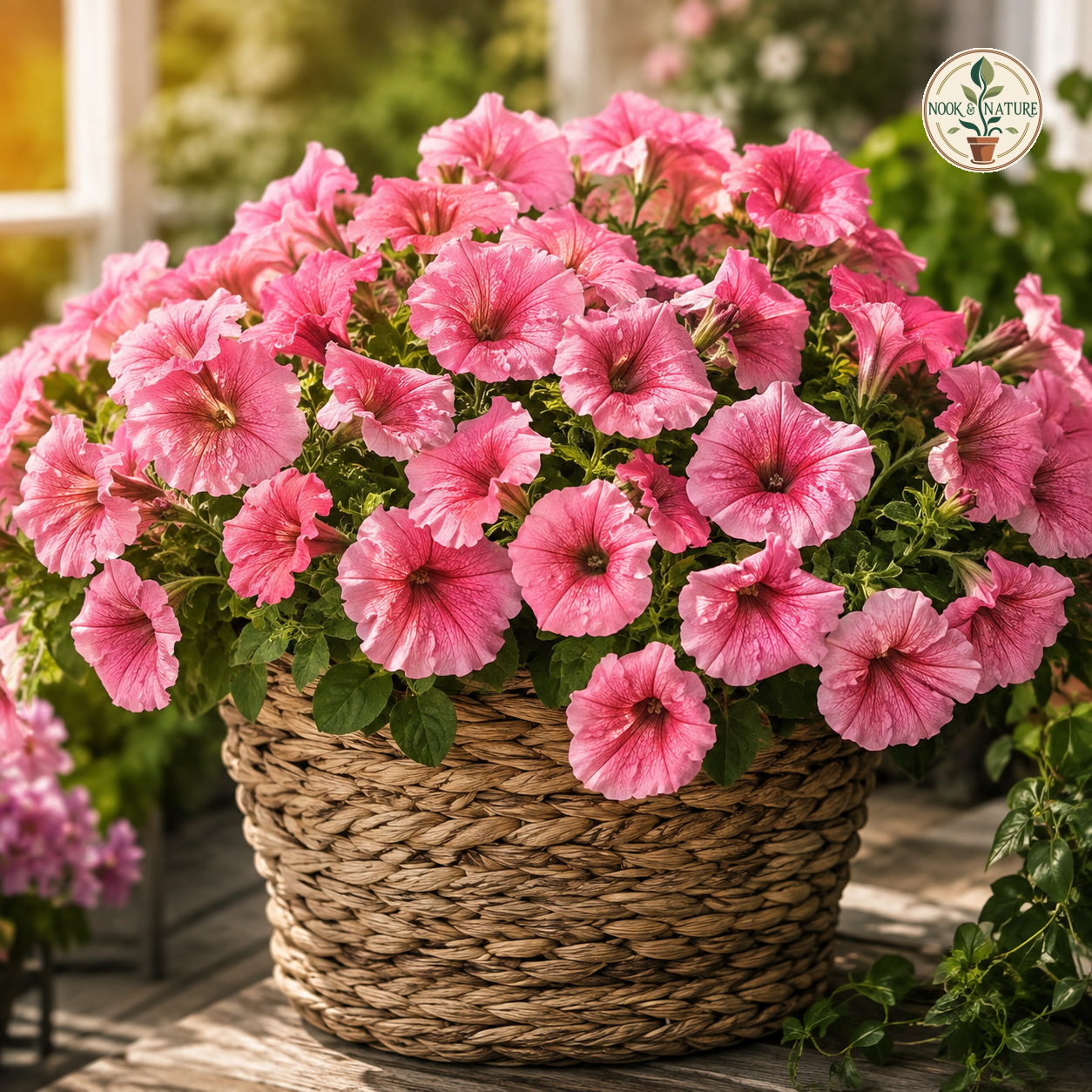 Petunia Grandiflora Rose Flower Seeds - Nook & Nature