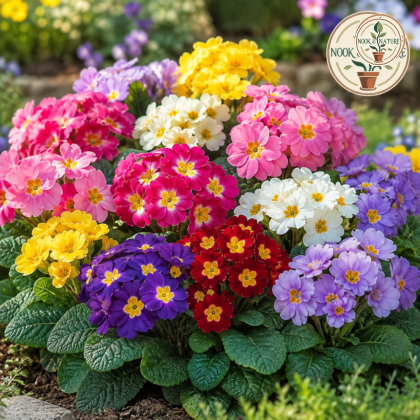 Primula Selection Mixed Flower Seeds - Nook & Nature