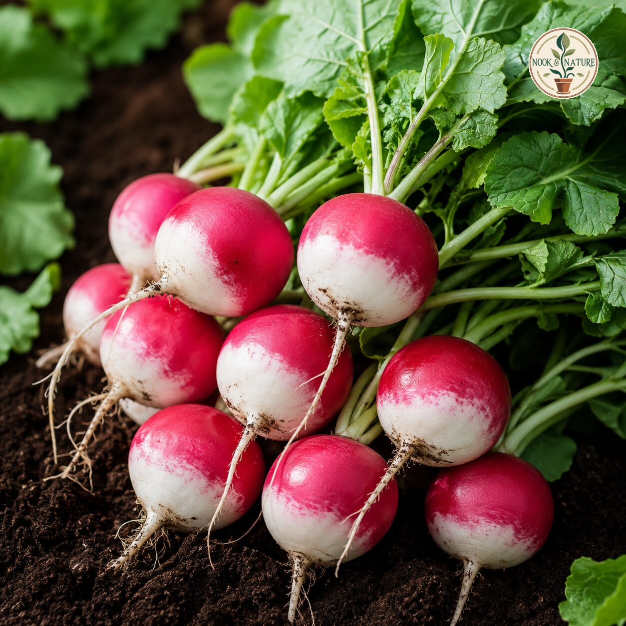 Radish Tondo Half Red Seeds - Nook & Nature