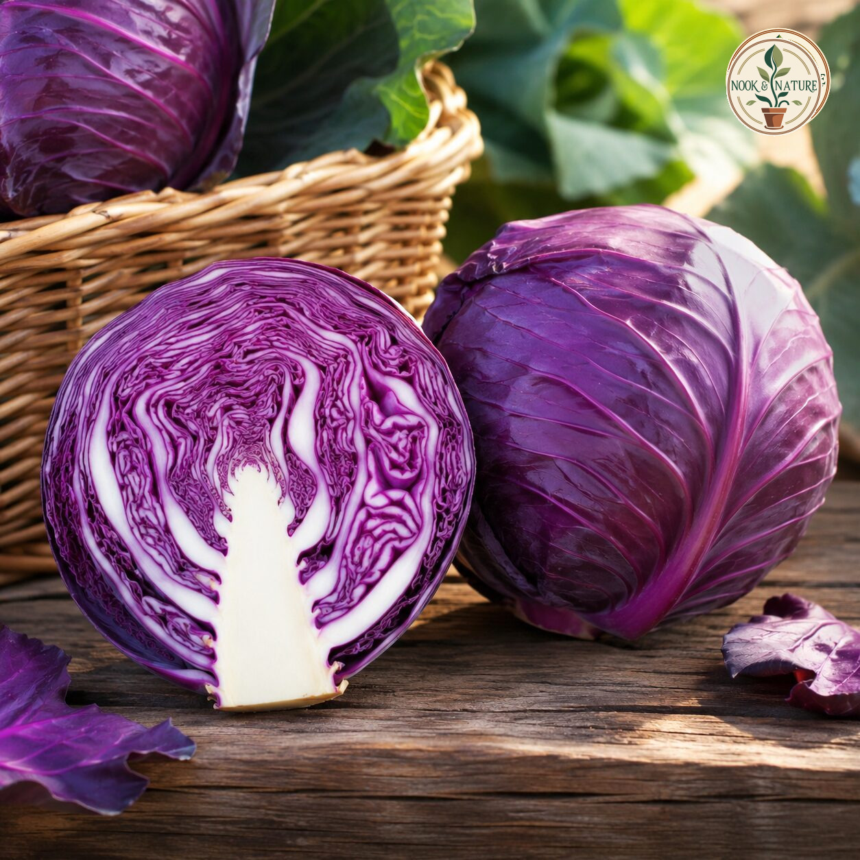 Red Cabbage Imported Topas Seeds - Nook & Nature