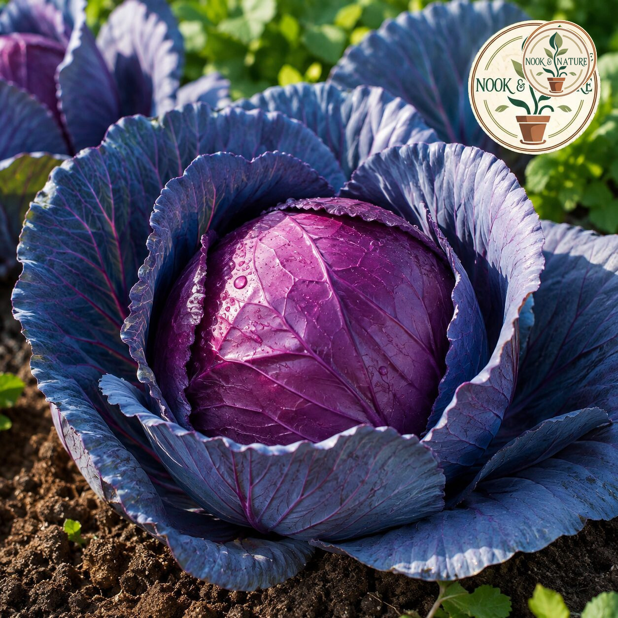 Red Cabbage Imported Topas Seeds - Nook & Nature