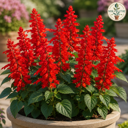 Salvia Bon Fire Flower Seeds - Nook & Nature