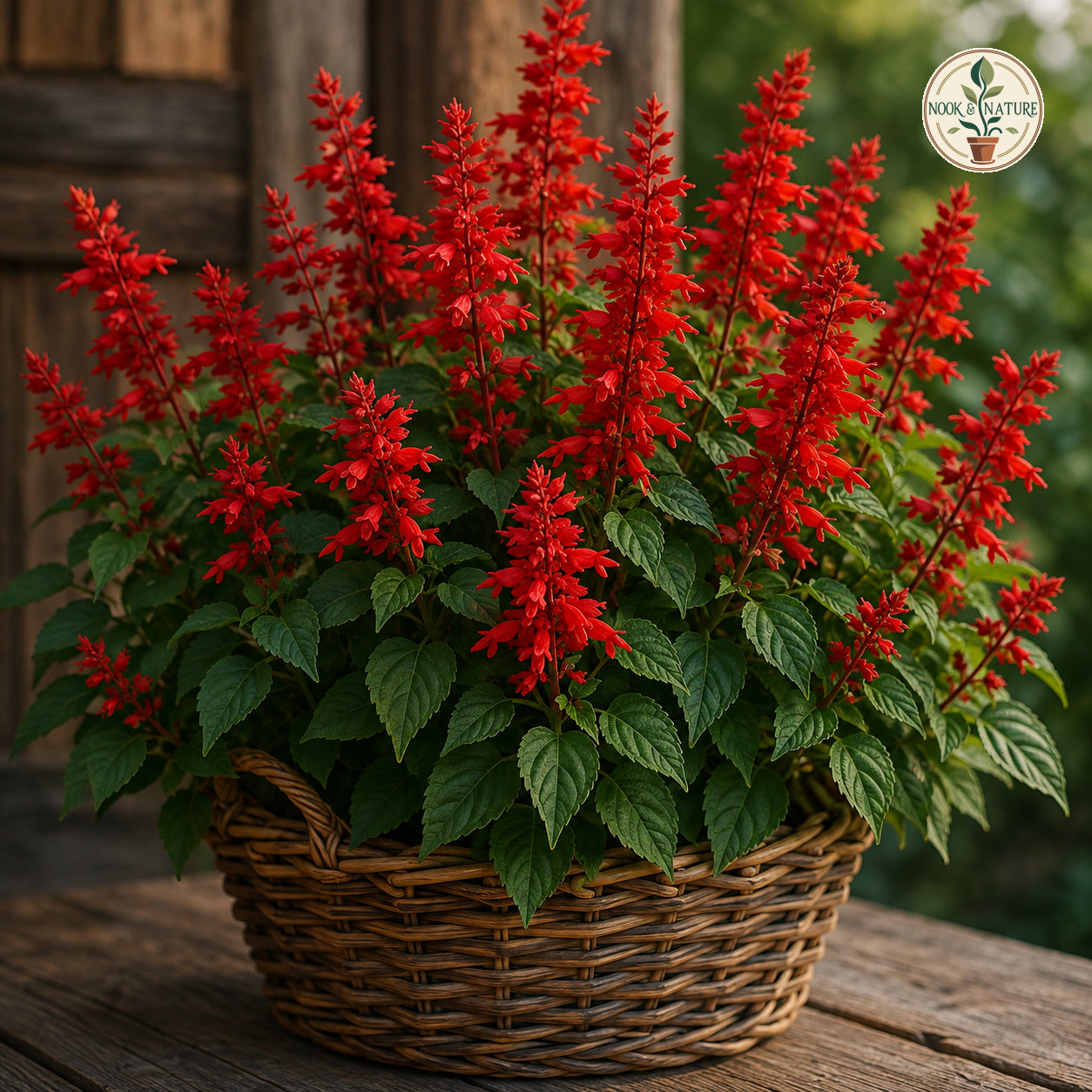 Salvia Bon Fire Flower Seeds - Nook & Nature