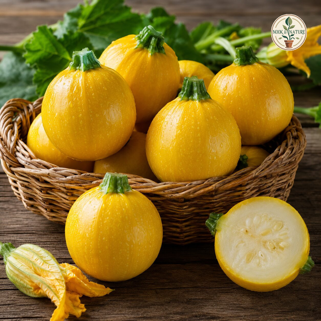 Squash American Round Yellow Seeds - Nook & Nature