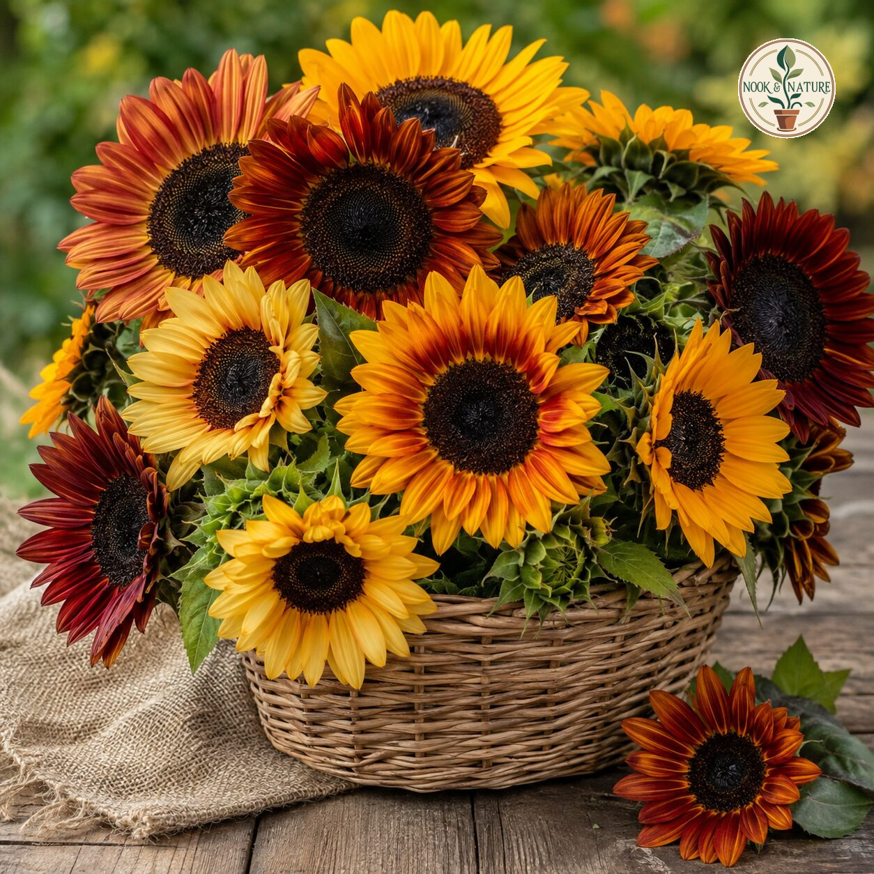 Sunflower Autumn Beauty Flower Seeds - Nook & Nature