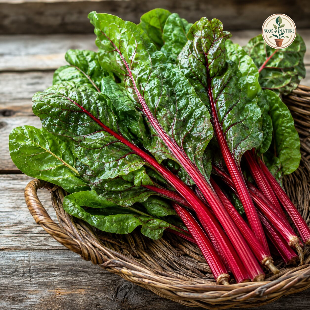 Swiss Chard Imported Red Seeds - Nook & Nature