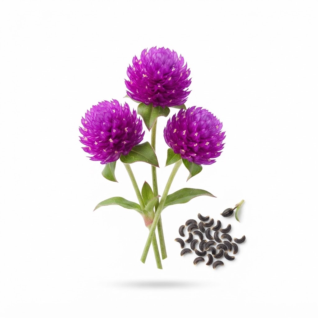Gomphrena Purple Flower Seeds - Image 3