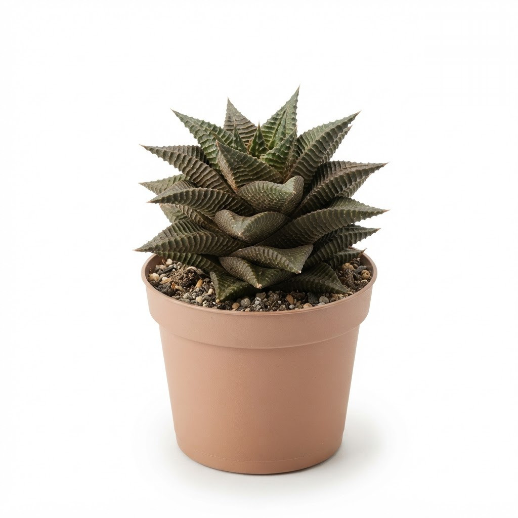 Haworthia_Limifolia_in_nursery_pot_202609071237