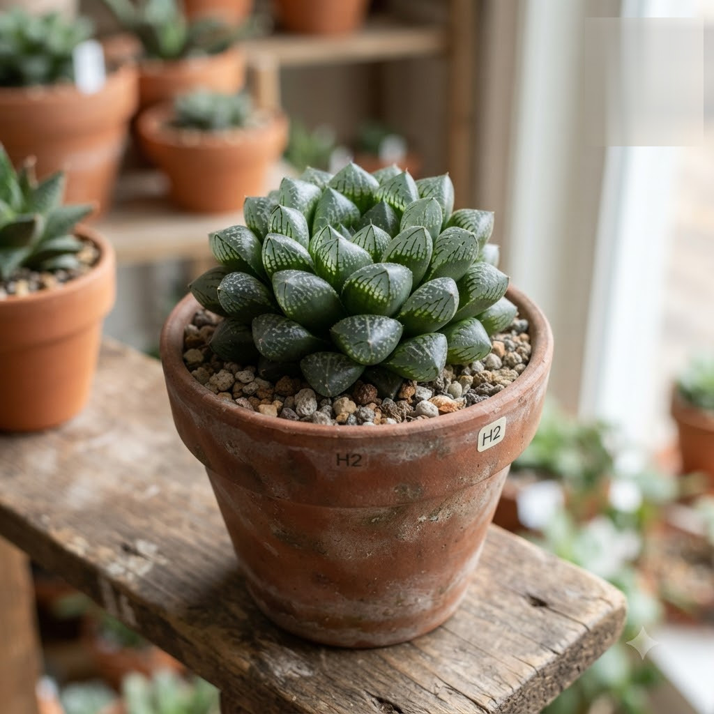 Haworthia mutica – Crystal Window Succulent - Image 6