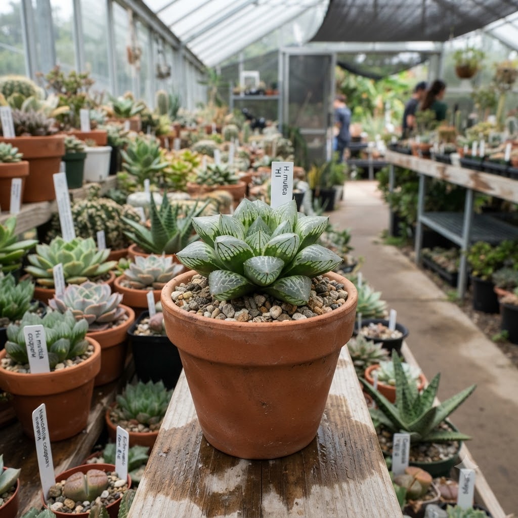 Haworthia mutica – Crystal Window Succulent - Image 8