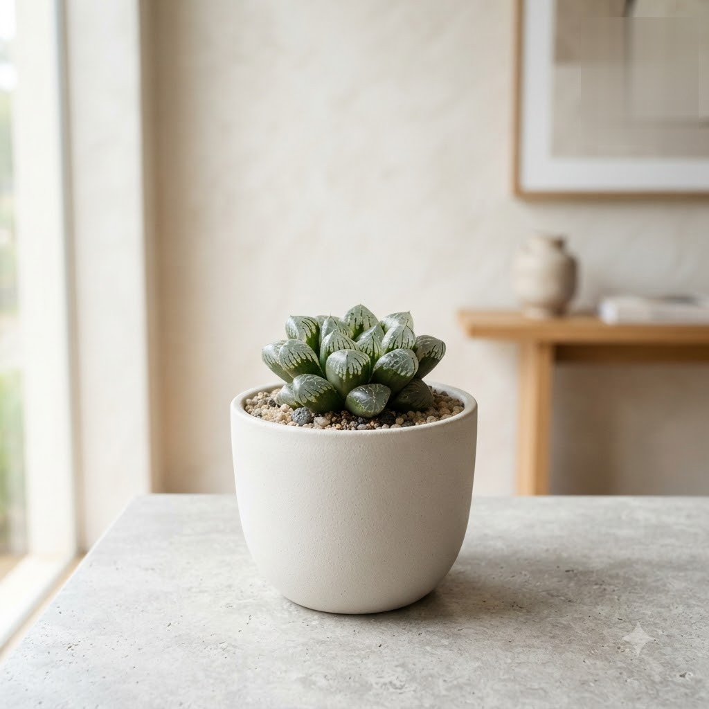 Haworthia mutica – Crystal Window Succulent - Image 9