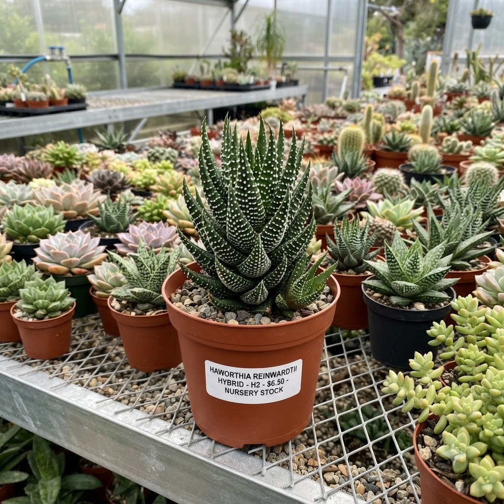 Haworthia reinwardtii Hybrid – Textured Tower Succulent - Image 7