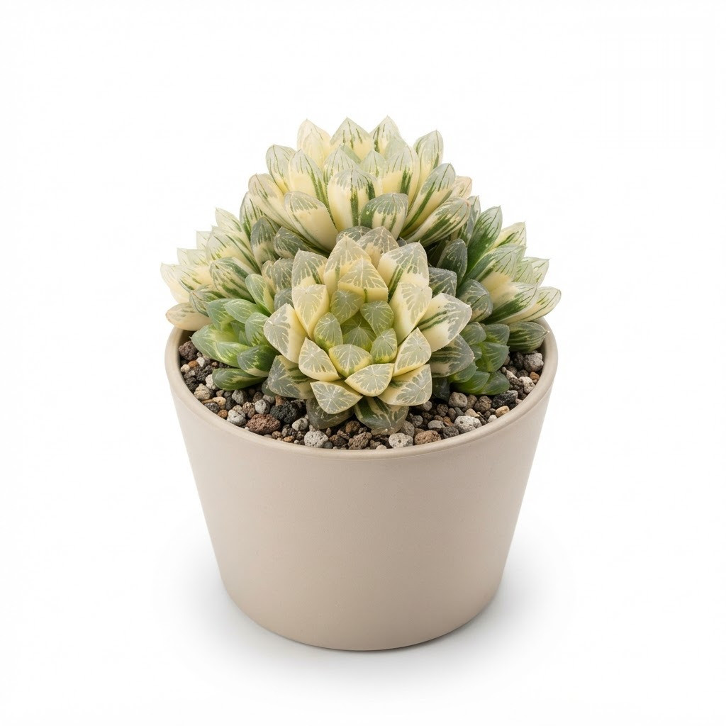 Haworthia_variegated_in_nursery_pot_202609071237