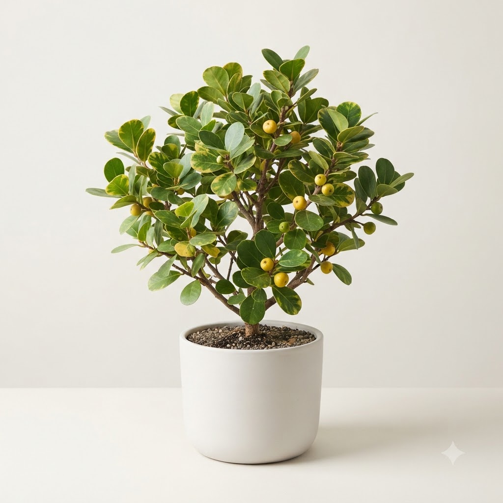 Mistletoe Fig 'Golden' (Ficus Deltoidea)