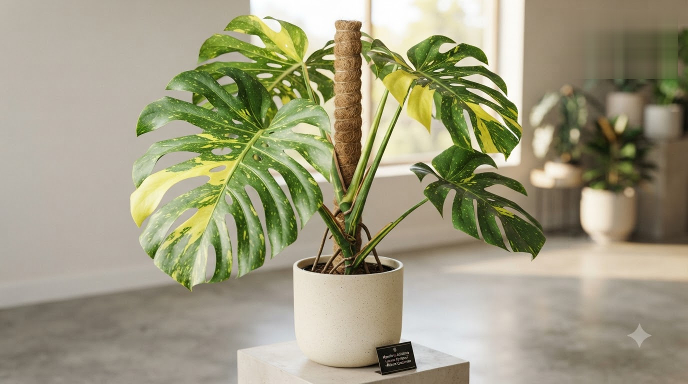 Monstera deliciosa Lemon Pompon - Image 4