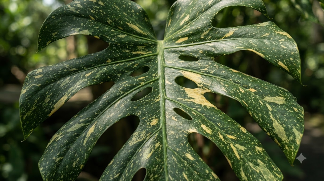 Monstera deliciosa Thai Constellation Creme Brulee - Image 3