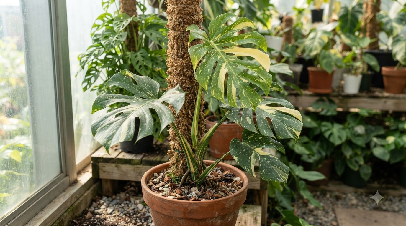 Monstera deliciosa Thai Constellation Creme Brulee - Image 6