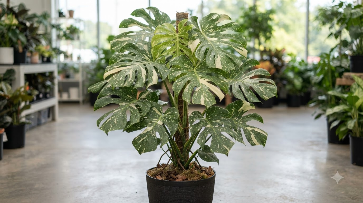 Monstera deliciosa Thai Constellation Platinum - Image 2