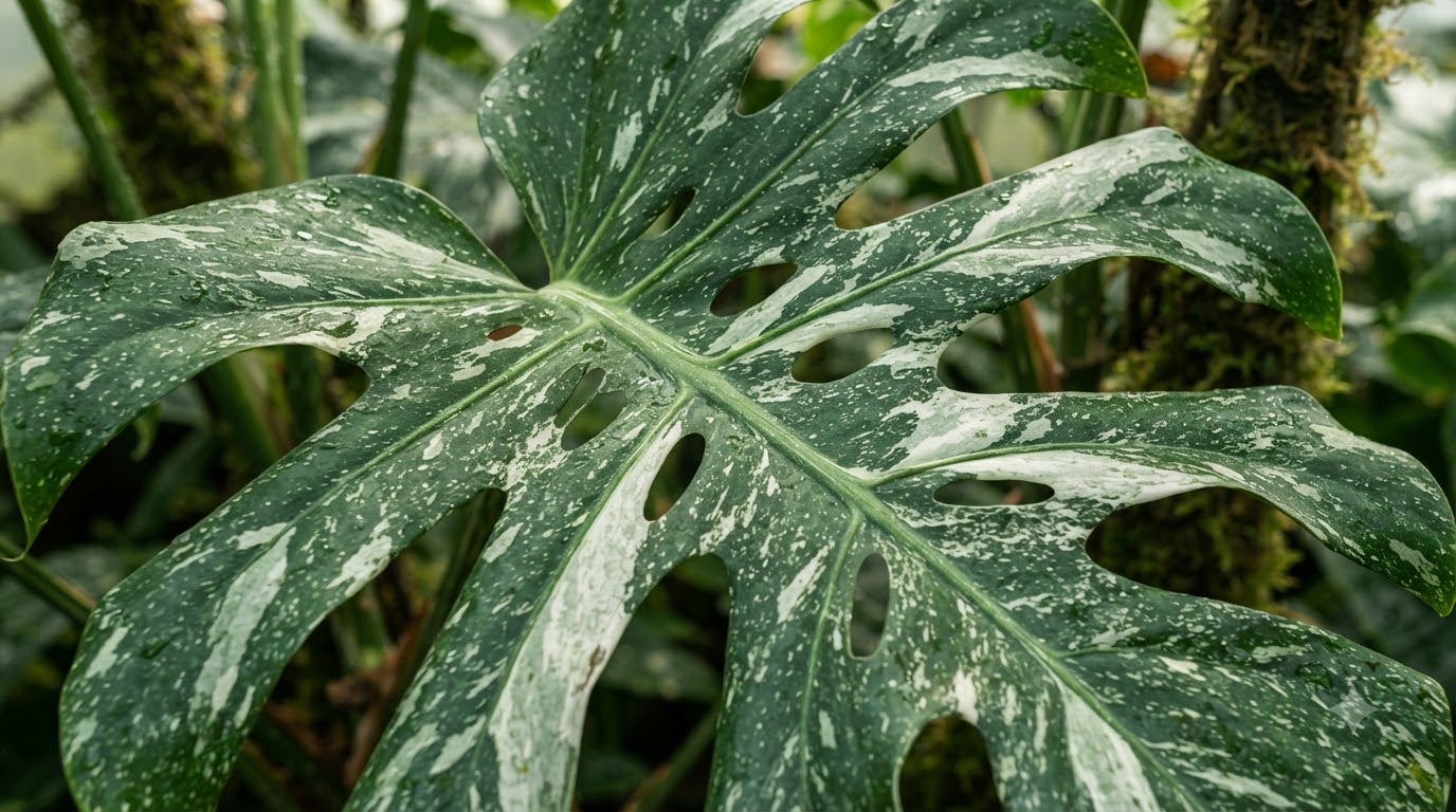 Monstera deliciosa Thai Constellation Platinum - Image 3