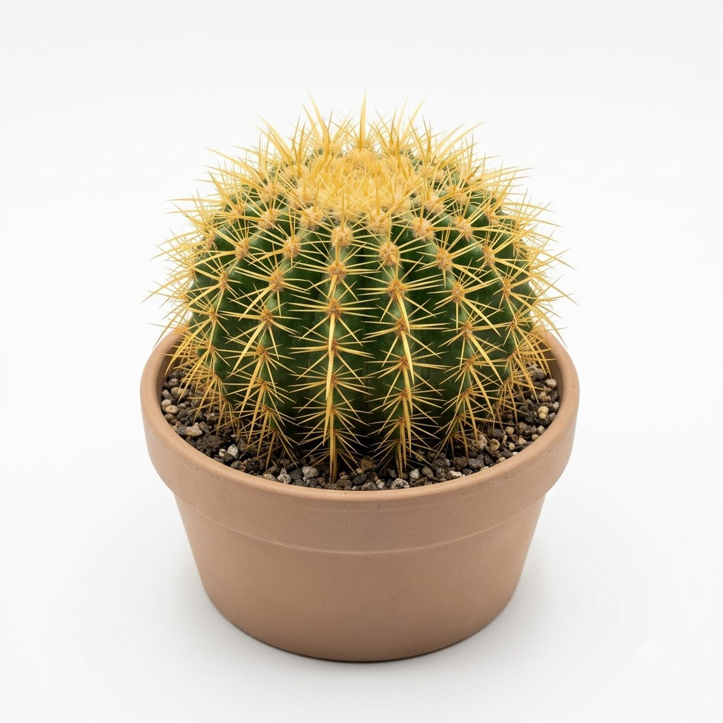 Notocactus_Grusonii_in_nursery_pot_202609071237