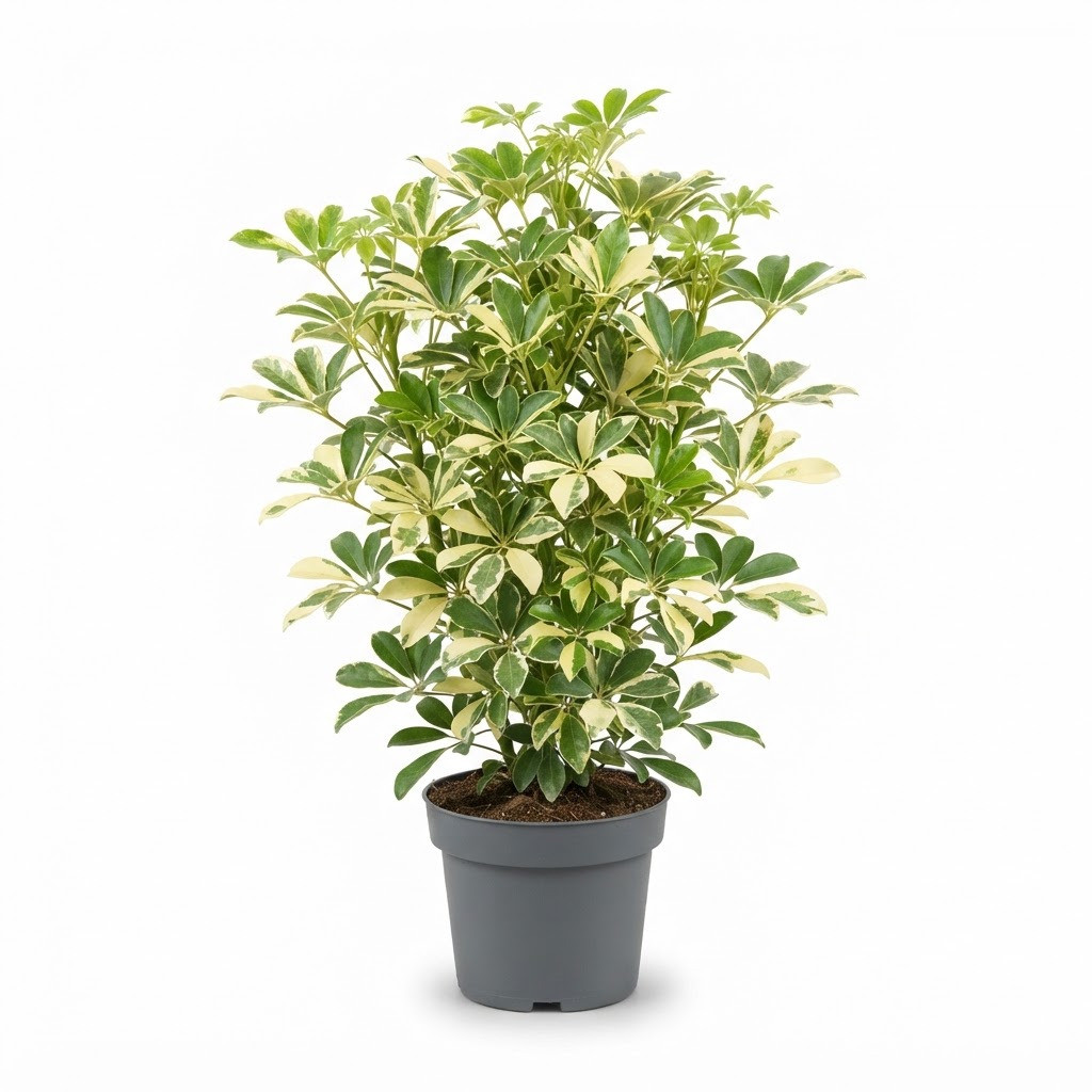 Variegated_Schefflera_plant_in_pot_202609071237