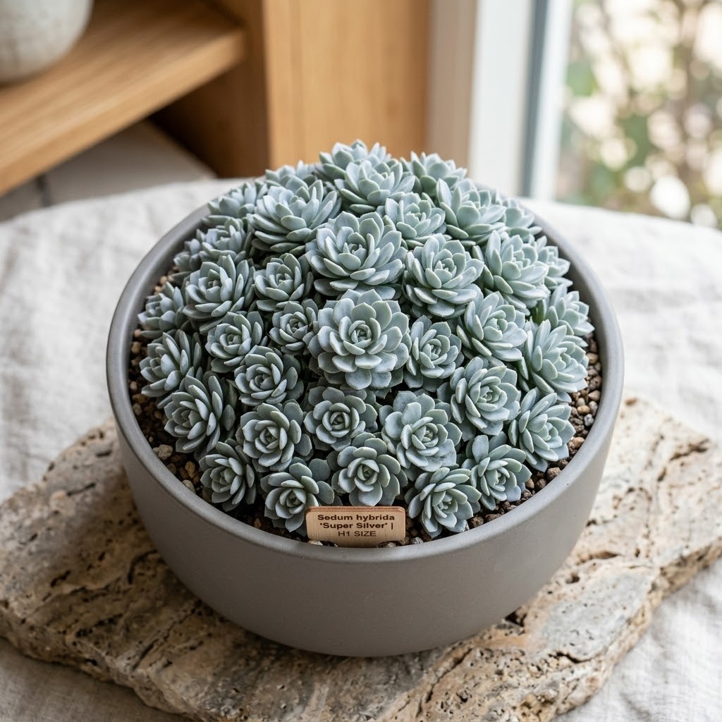 Sedum Hybrida 'Super Silver' – Silver Glow Succulent - Image 10