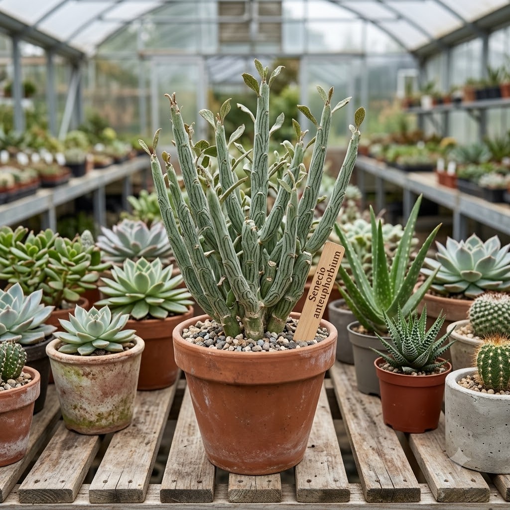 Senecio anteuphorbium – Rare Blue Pencil Succulent | Premium Architectural Plant - Image 11