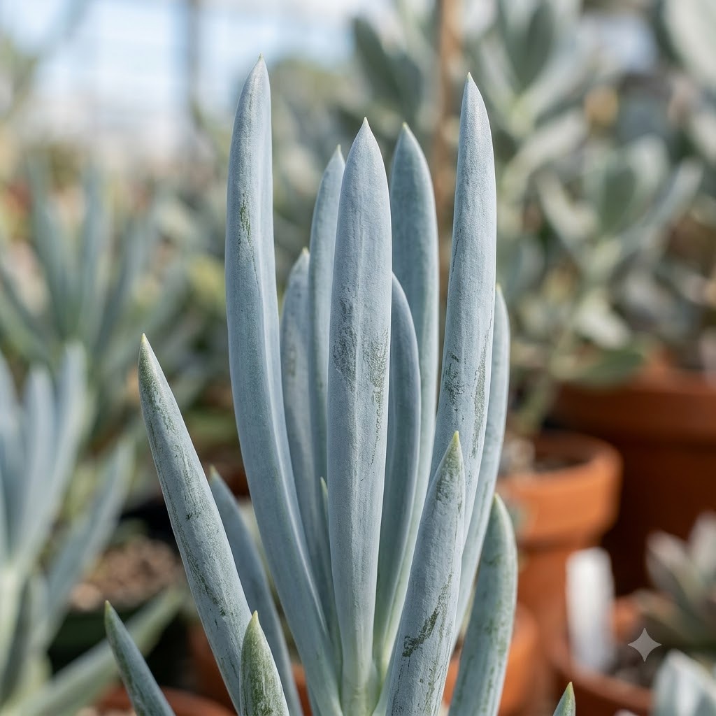 Senecio aquarine 'Mt. Everest' – Rare Blue Succulent | Premium Collector Plant - Image 4