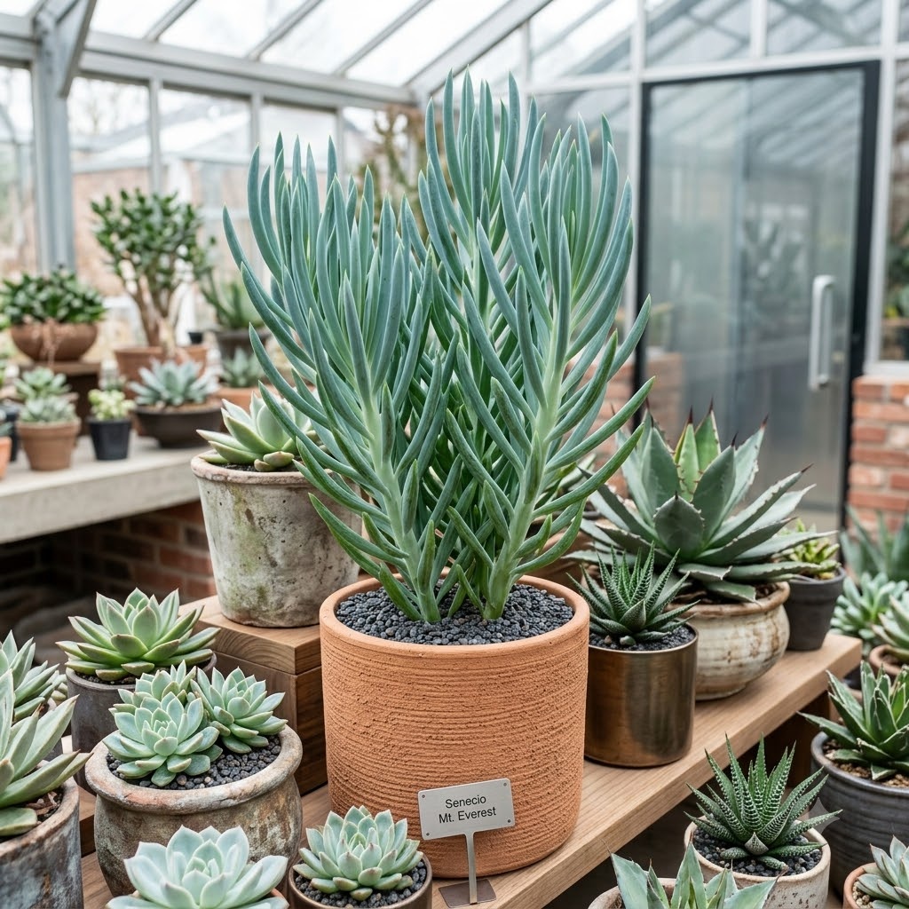 Senecio aquarine 'Mt. Everest' – Rare Blue Succulent | Premium Collector Plant - Image 9