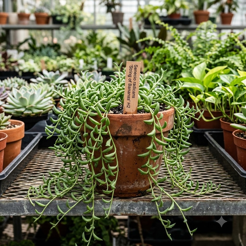 Senecio radicans 'String of Bananas' – Cascading Banana Succulent - Image 8