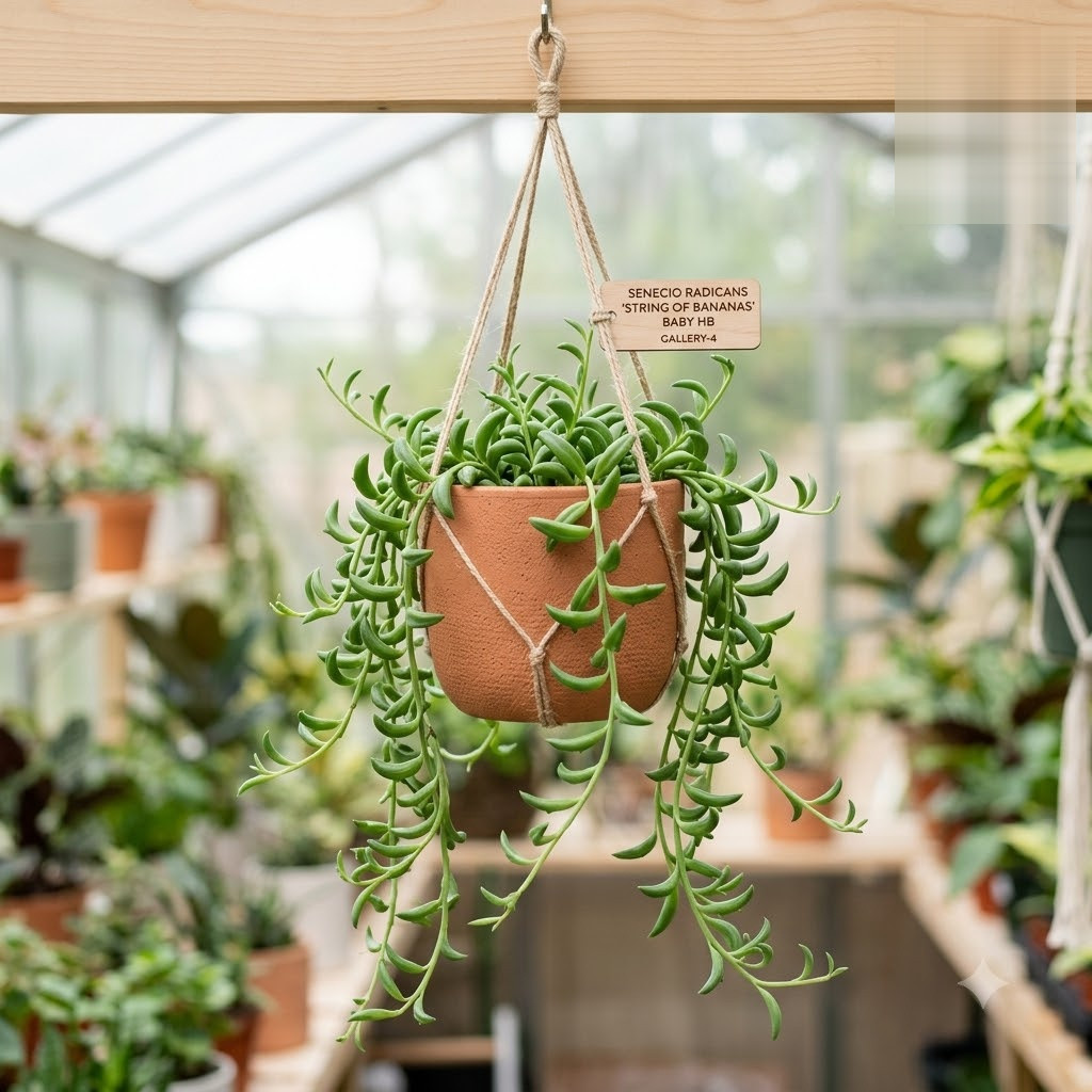 Senecio radicans 'String of Bananas' – Cascading Banana Succulent - Image 12