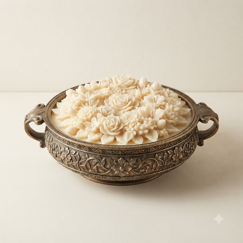 Floral Urli Candle - Image 3