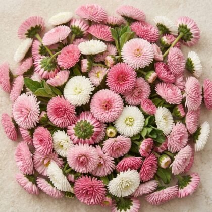 Bellis - Perennis Pomponette Mixed Seeds