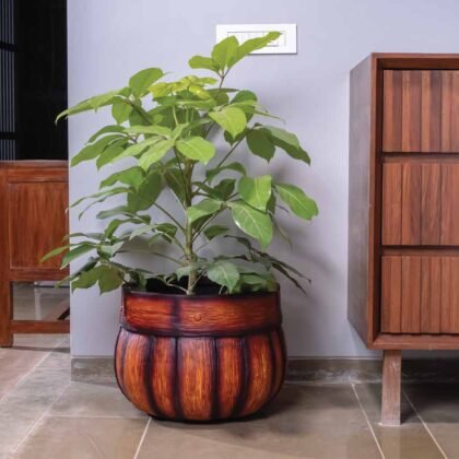Wooden Barrel Planter