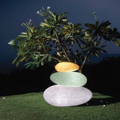 Pebble Illuminated Planter