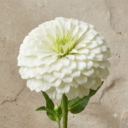 Tall Zinnia White Flower Seeds