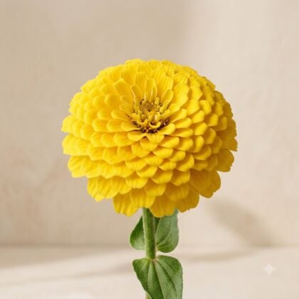 Tall Zinnia Yellow Flower Seeds