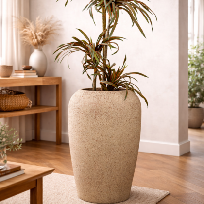 Velvet Fiberglass Planters – Rust Patina